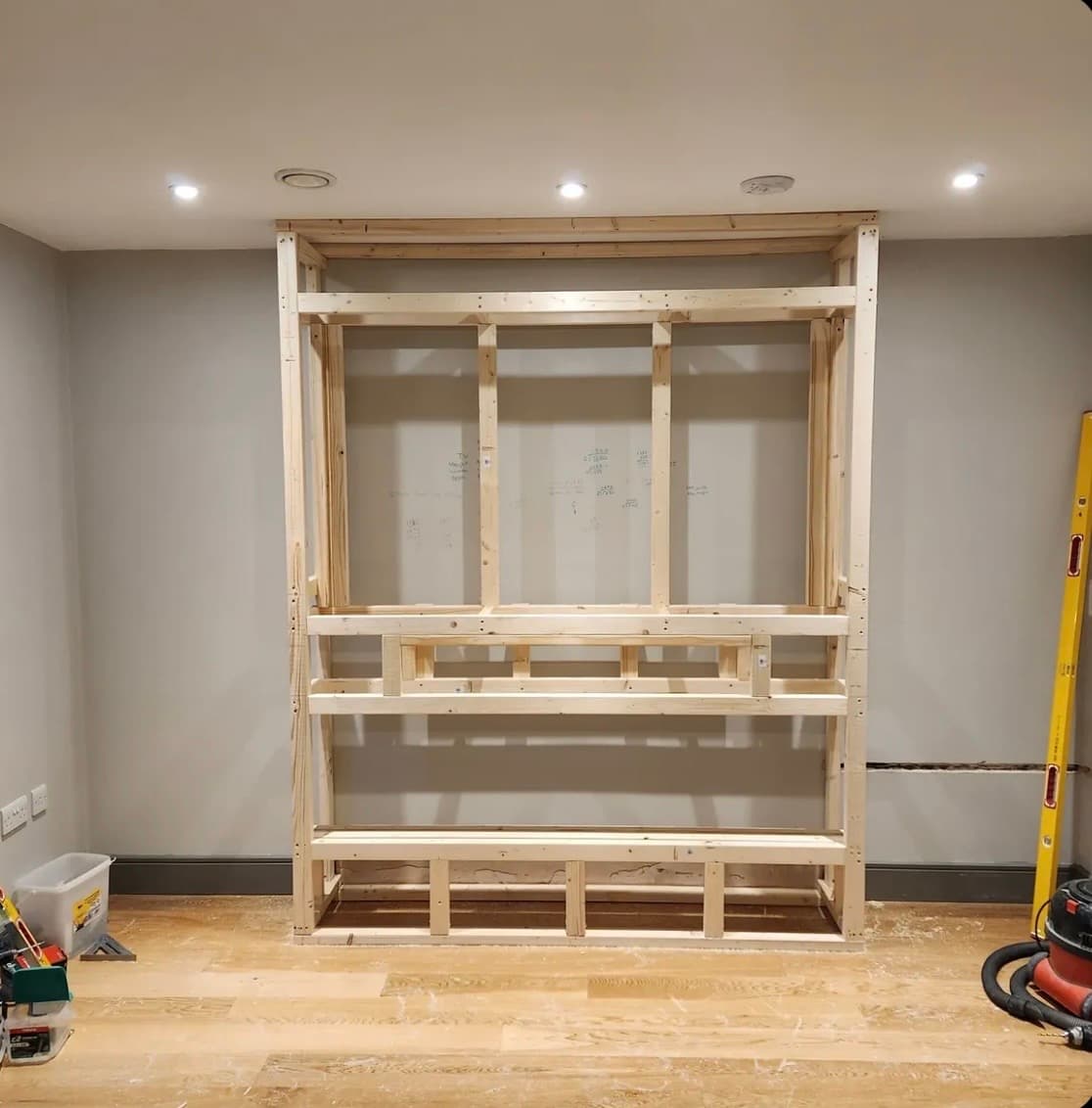 Willow Glen — New framing before the panels went on — every chase photographed first.
